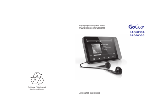 Rokasgrāmata Philips SA060304S GoGear Mp3 atskaņotājs