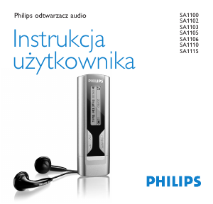 Instrukcja Philips SA1110 Odtwarzacz Mp3