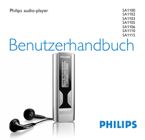 Bedienungsanleitung Philips SA1110 Mp3 player