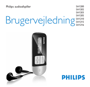 Brugsanvisning Philips SA1212 Mp3 afspiller