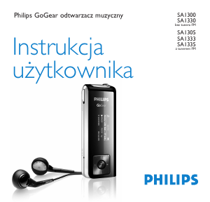 Instrukcja Philips SA1330 GoGear Odtwarzacz Mp3