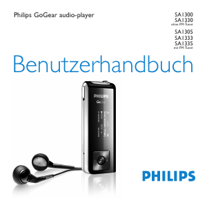 Bedienungsanleitung Philips SA1330 GoGear Mp3 player