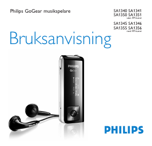 Bruksanvisning Philips SA1340 GoGear Mp3 spelare