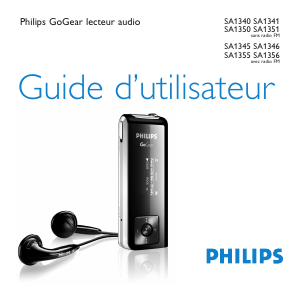 Mode d’emploi Philips SA1340 GoGear Lecteur Mp3