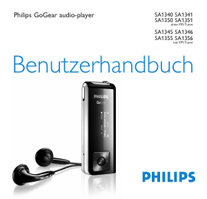Bedienungsanleitung Philips SA1345 GoGear Mp3 player