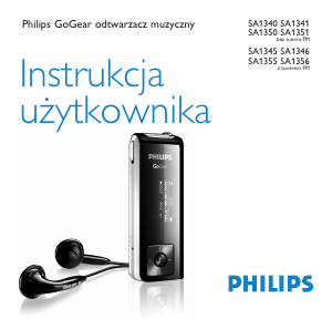 Instrukcja Philips SA1350 GoGear Odtwarzacz Mp3