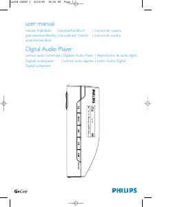 Bedienungsanleitung Philips SA157 Mp3 player