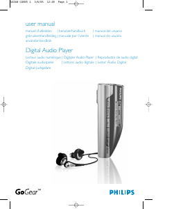 Manual de uso Philips SA167 GoGear Reproductor de Mp3