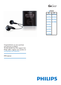 Használati útmutató Philips SA1982 GoGear MP3-lejátszó