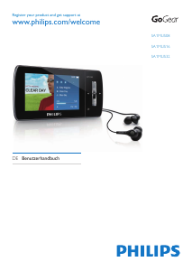 Bedienungsanleitung Philips SA1MUS08K GoGear Mp3 player