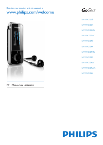 Manual Philips SA1MXX02KN GoGear Leitor Mp3