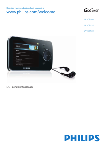 Bedienungsanleitung Philips SA1OPS16K GoGear Mp3 player