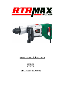 Kullanım kılavuzu RTRMax RTM276 Kırıcı delici