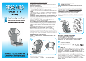 Handleiding Renolux New Easy Autostoeltje