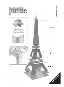 Bedienungsanleitung Ravensburger Eiffel Tower 3D-Puzzle