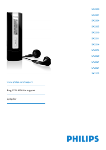 Bruksanvisning Philips SA2225 MP3-spiller