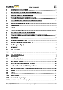 Handleiding Powerplus POWXG60210 Grasmaaier