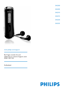 Bedienungsanleitung Philips SA2310 Mp3 player