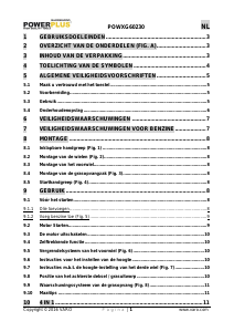 Handleiding Powerplus POWXG60230 Grasmaaier