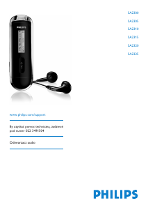 Instrukcja Philips SA2320 Odtwarzacz Mp3