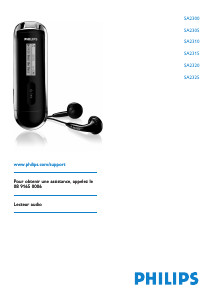 Mode d’emploi Philips SA2320 Lecteur Mp3