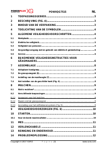 Handleiding Powerplus POWXQG7515 Grasmaaier