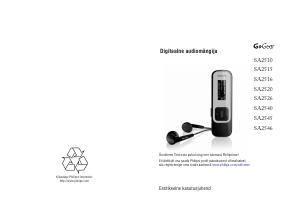Kasutusjuhend Philips SA2520 GoGear Mp3-mängija