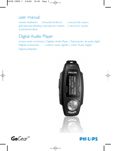 Bedienungsanleitung Philips SA255 GoGear Mp3 player