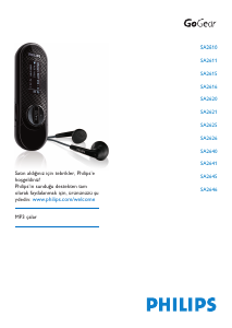 Kullanım kılavuzu Philips SA2625 GoGear Mp3 çalar