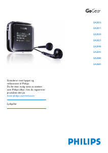 Bruksanvisning Philips SA2820 GoGear MP3-spiller