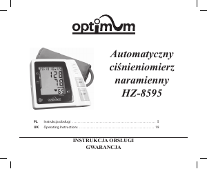 Instrukcja Optimum HZ-8595 Ciśnieniomierz