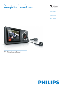 Manual Philips SA2CAM08K GoGear Leitor Mp3