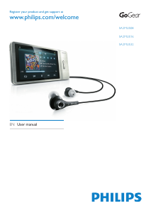 Manual Philips SA2MUS16S GoGear Mp3 Player