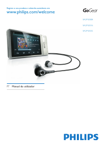 Manual Philips SA2MUS32S GoGear Leitor Mp3