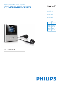 Manual Philips SA2RGA02RN GoGear Mp3 Player