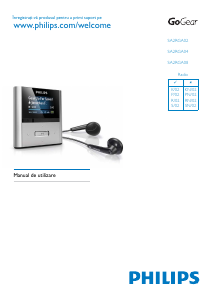 Manual Philips SA2RGA04K GoGear Mp3 player