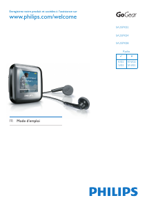 Mode d’emploi Philips SA2SPK02SN GoGear Lecteur Mp3