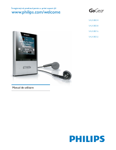 Manual Philips SA2VBE08K GoGear Mp3 player