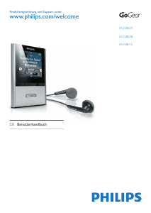 Bedienungsanleitung Philips SA2VBE08KA GoGear Mp3 player