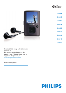 Bruksanvisning Philips SA3045 GoGear Mp3 spelare