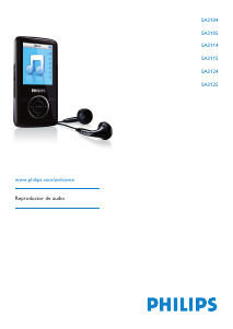 Manual de uso Philips SA3105 Reproductor de Mp3