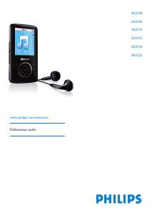 Instrukcja Philips SA3124 Odtwarzacz Mp3