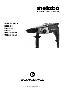 Kullanım kılavuzu Metabo UHE 2650 Multi Kırıcı delici