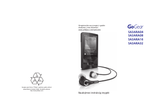 Vadovas Philips SA3ARA04K GoGear MP3 leistuvas