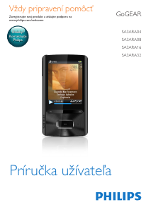 Návod Philips SA3ARA16K GoGear Mp3 prehrávač
