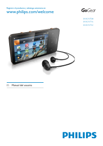 Manual de uso Philips SA3CNT16K GoGear Reproductor de Mp3
