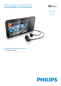 Mode d’emploi Philips SA3CNT16K GoGear Lecteur Mp3