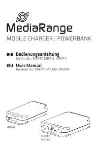 Manual MediaRange MR744 Portable Charger