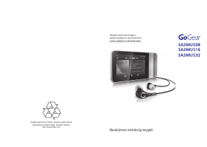 Vadovas Philips SA3MUS08S GoGear MP3 leistuvas
