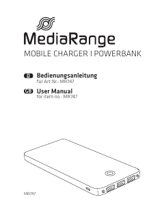 Handleiding MediaRange MR747 Mobiele oplader